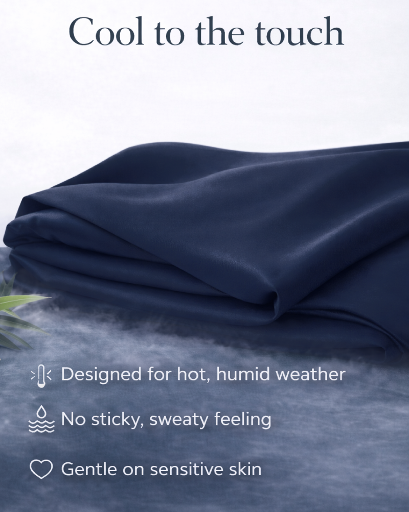 Snow Silk Bamboo Fitted Sheet Set