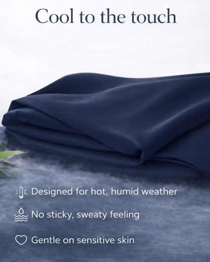 Snow Silk Bamboo Fitted Sheet Set