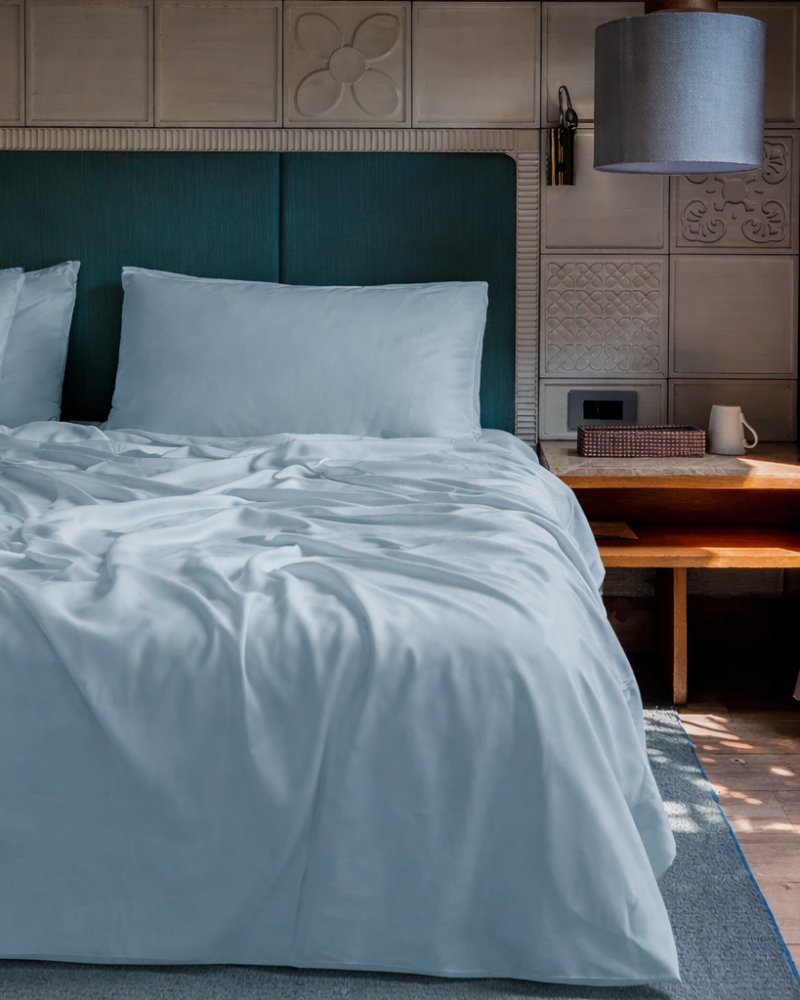 Snow Silk Bamboo Fitted Sheet Set