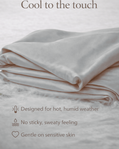 Snow Silk Bamboo Fitted Sheet Set