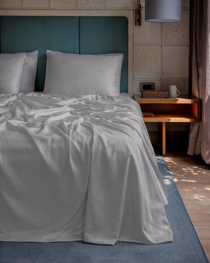 Snow Silk Bamboo Fitted Sheet Set