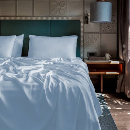 Bamboo Snow Silk Fitted Sheet Set