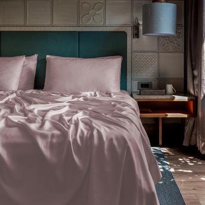 Bamboo Snow Silk Fitted Sheet Set