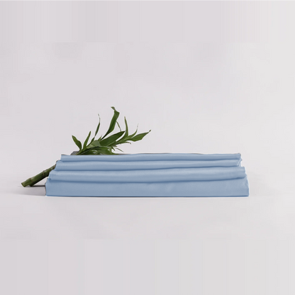 Bamboo Snow Silk Fitted Sheet Set