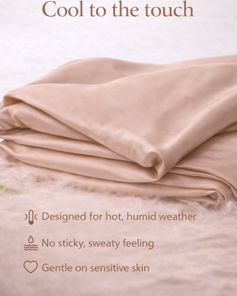 Snow Silk Bamboo Fitted Sheet Set