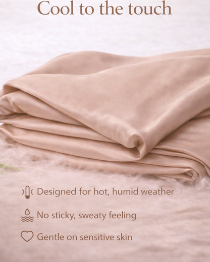 Snow Silk Bamboo Fitted Sheet Set