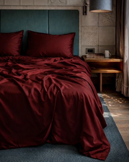 Snow Silk Bamboo Fitted Sheet Set