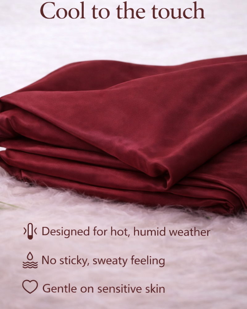 Snow Silk Bamboo Fitted Sheet Set