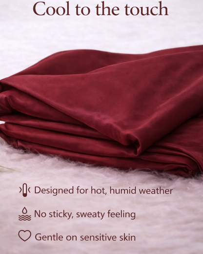 Snow Silk Bamboo Fitted Sheet Set