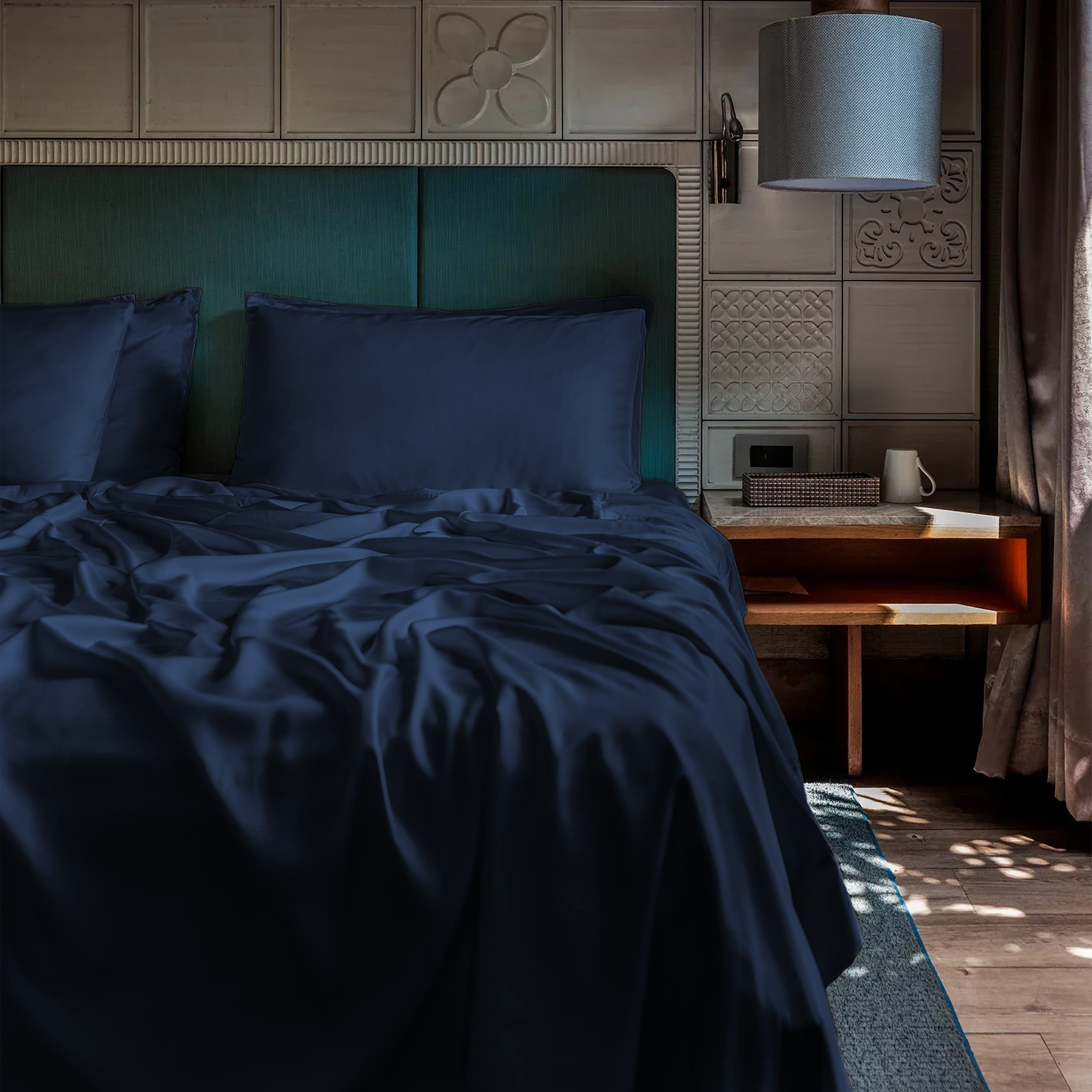 Bamboo Snow Silk Fitted Sheet Set